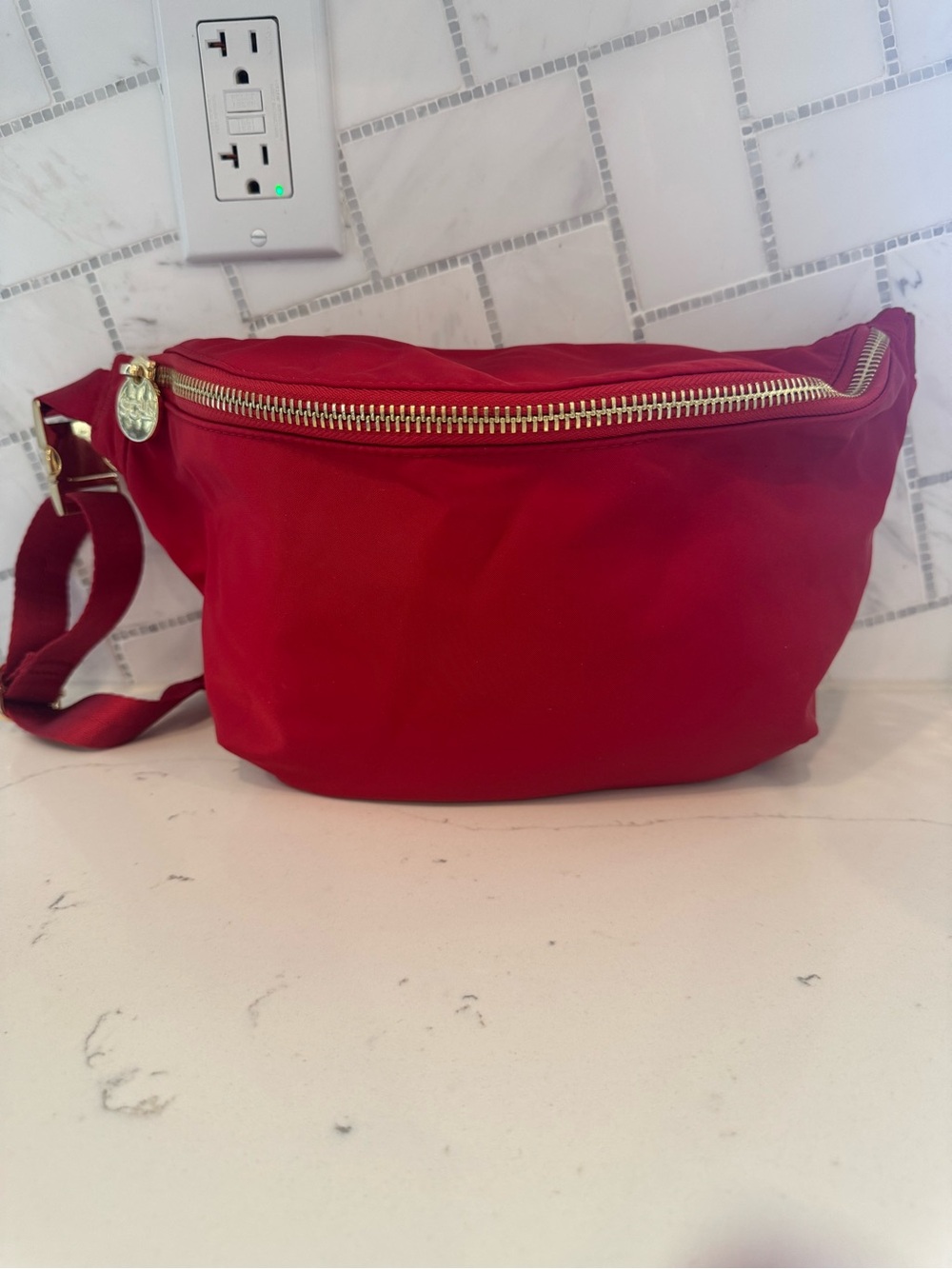 Stoney Clover Lane Jumbo Ruby Red Fanny Bag